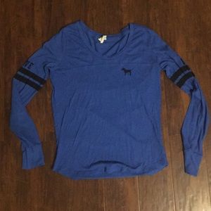 Blue PINK long sleeve tee